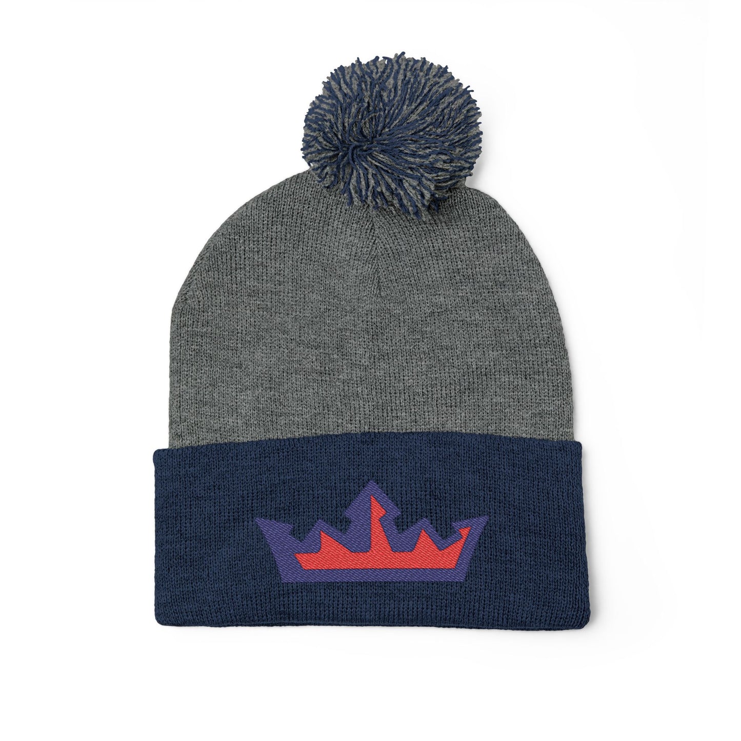 Embroidered RYA Royals Crown Pom-Pom Knit Cap
