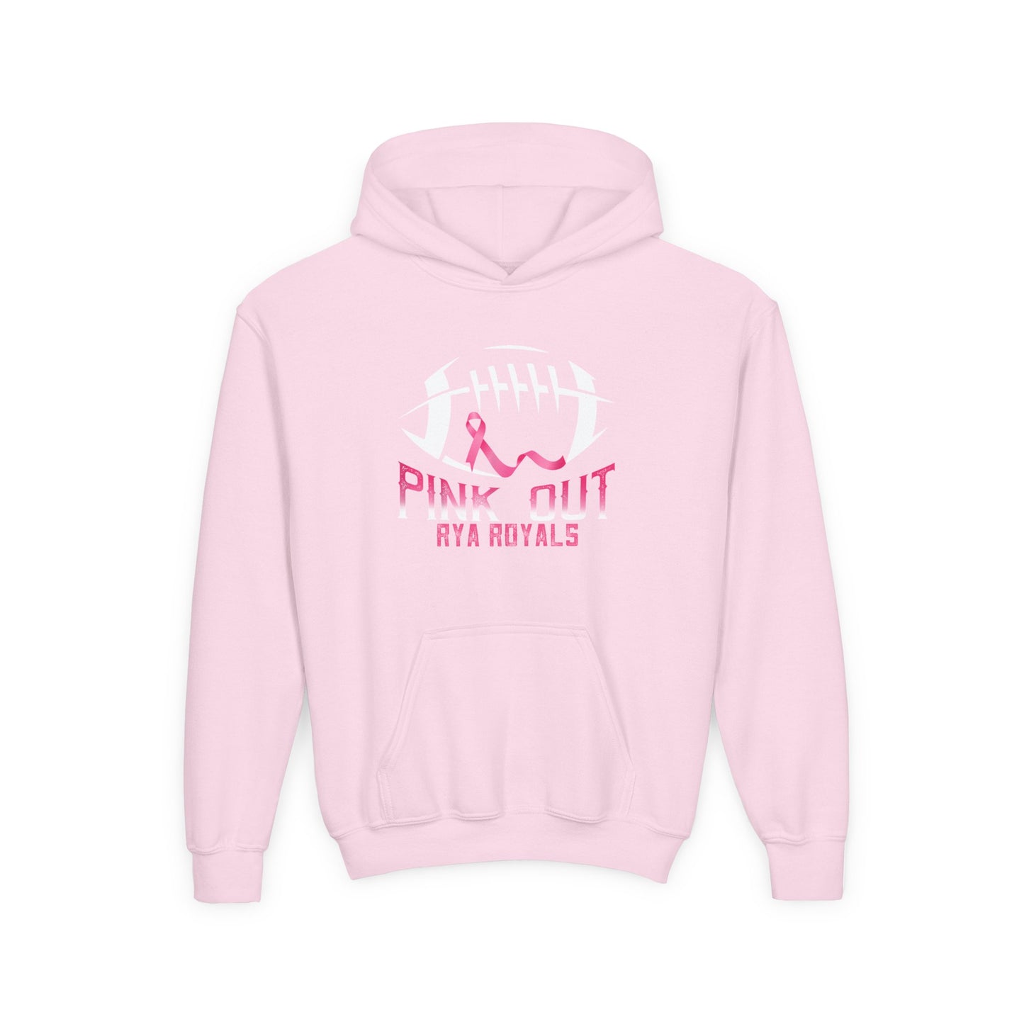 Kids RYA Royals Football Pink-Out Hoodie
