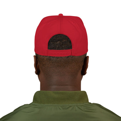 RYA Royals Embroidered Snapback Cap Navy Text