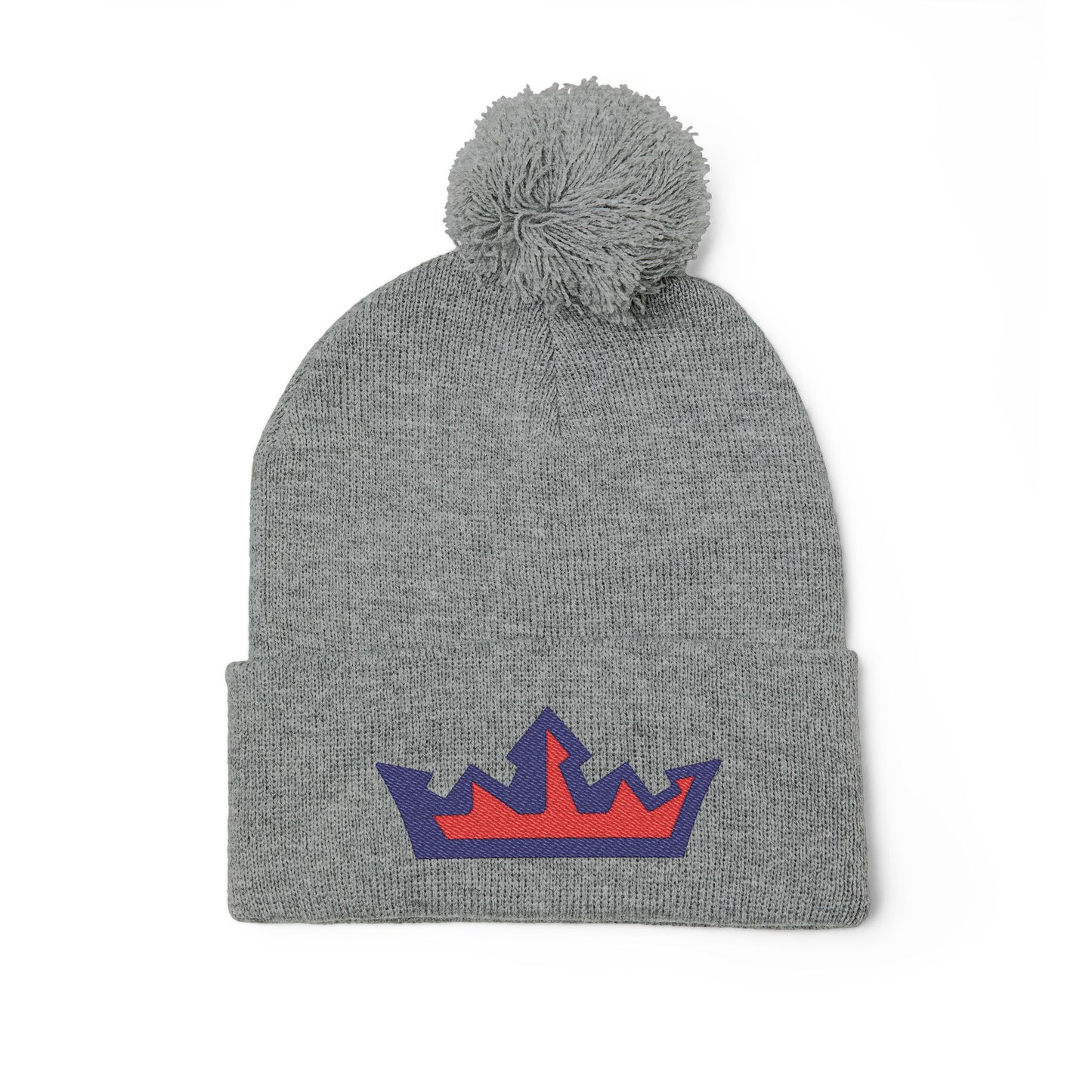 Embroidered RYA Royals Crown Pom-Pom Knit Cap