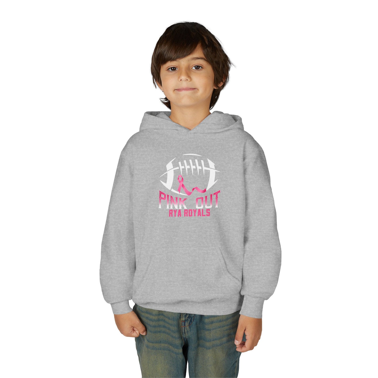 Kids RYA Royals Football Pink-Out Hoodie