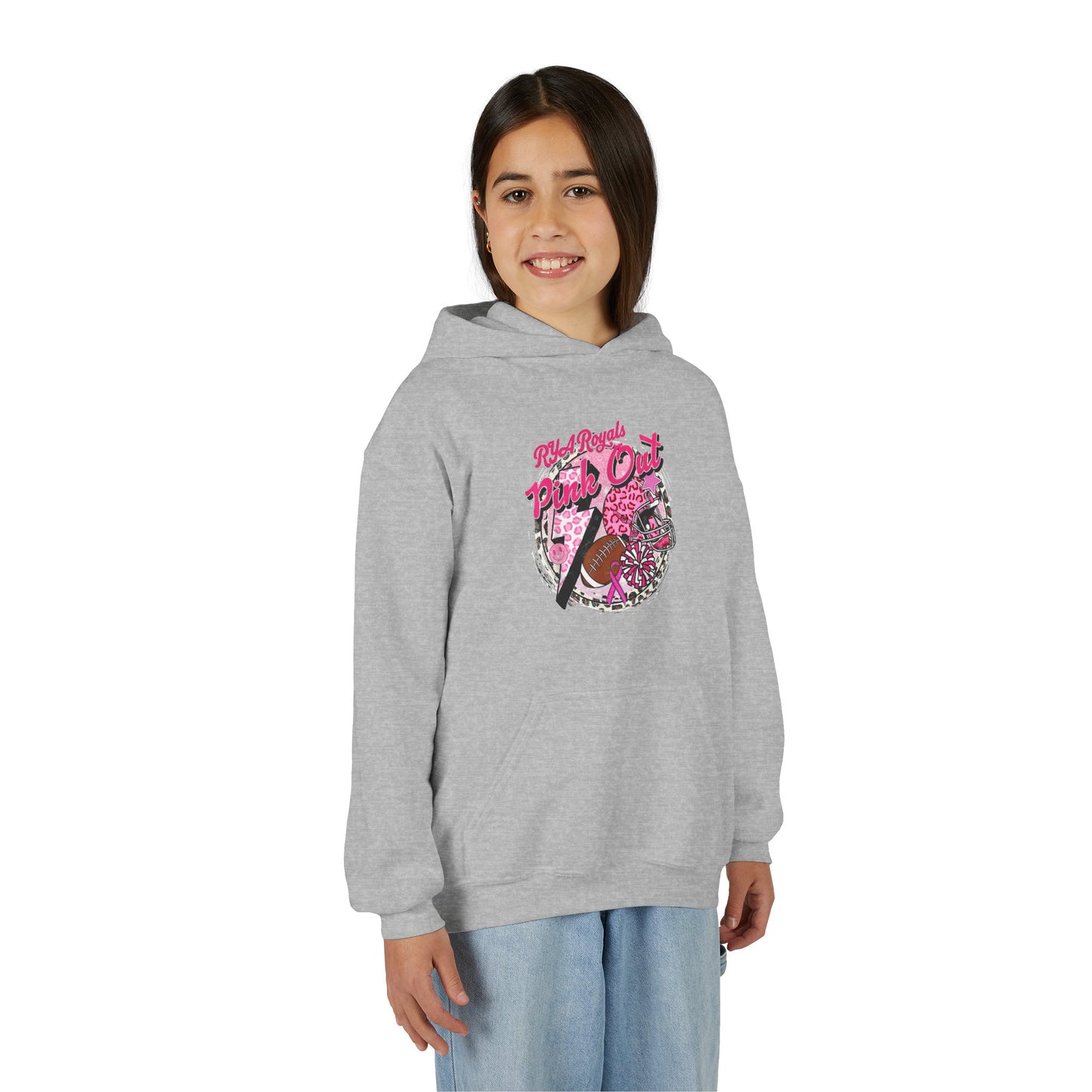 Kids RYA Royals Leopard Pink-Out Hoodie