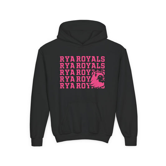 Kids RYA Royals Lion Corner Pink-Out Hoodie