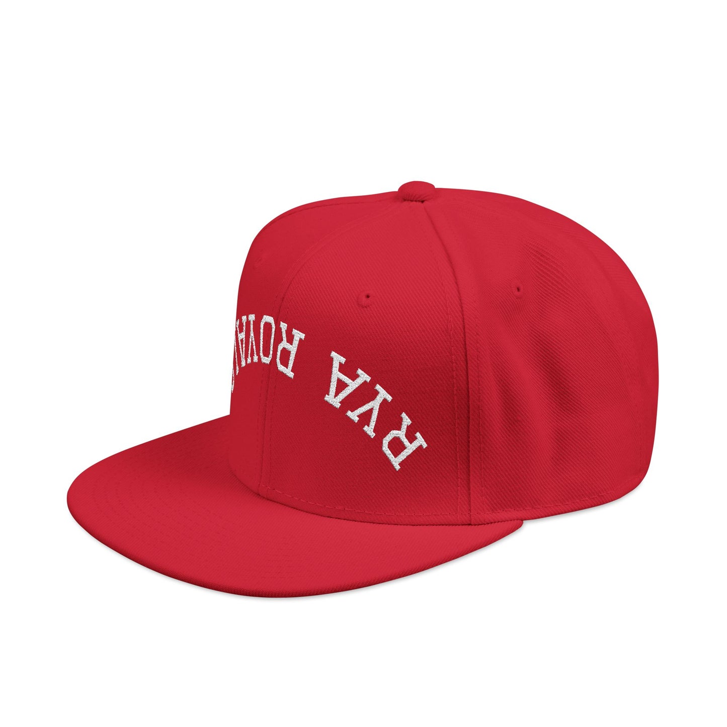 RYA Royals Embroidered Snapback Cap White Text
