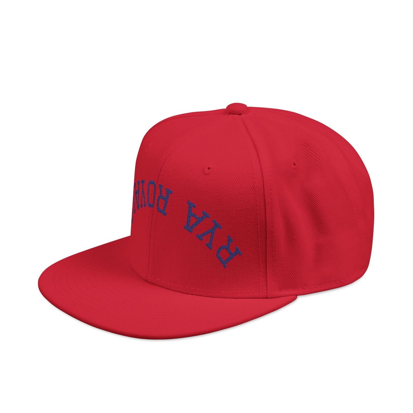 RYA Royals Embroidered Snapback Cap Navy Text