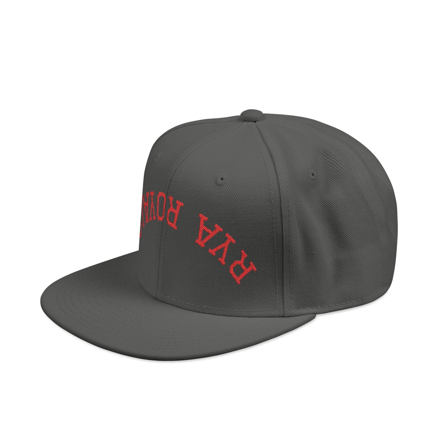 RYA Royals Embroidered Snapback Cap Red Text