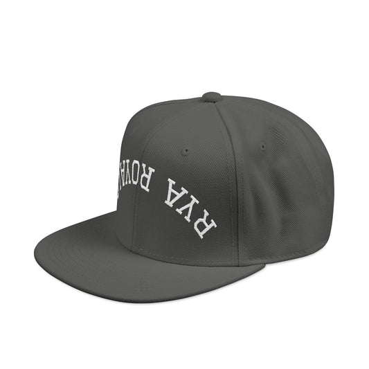 RYA Royals Embroidered Snapback Cap White Text