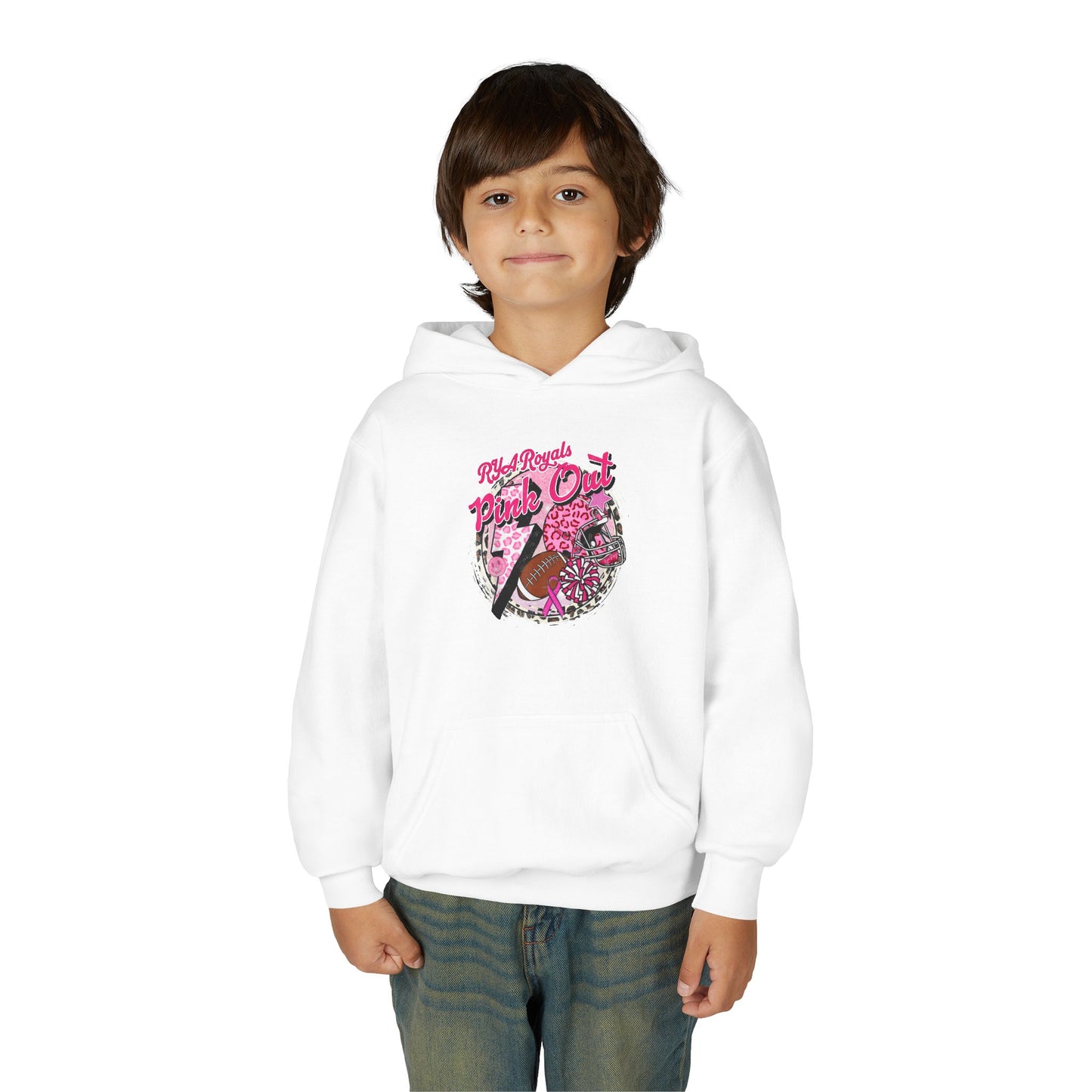 Kids RYA Royals Leopard Pink-Out Hoodie