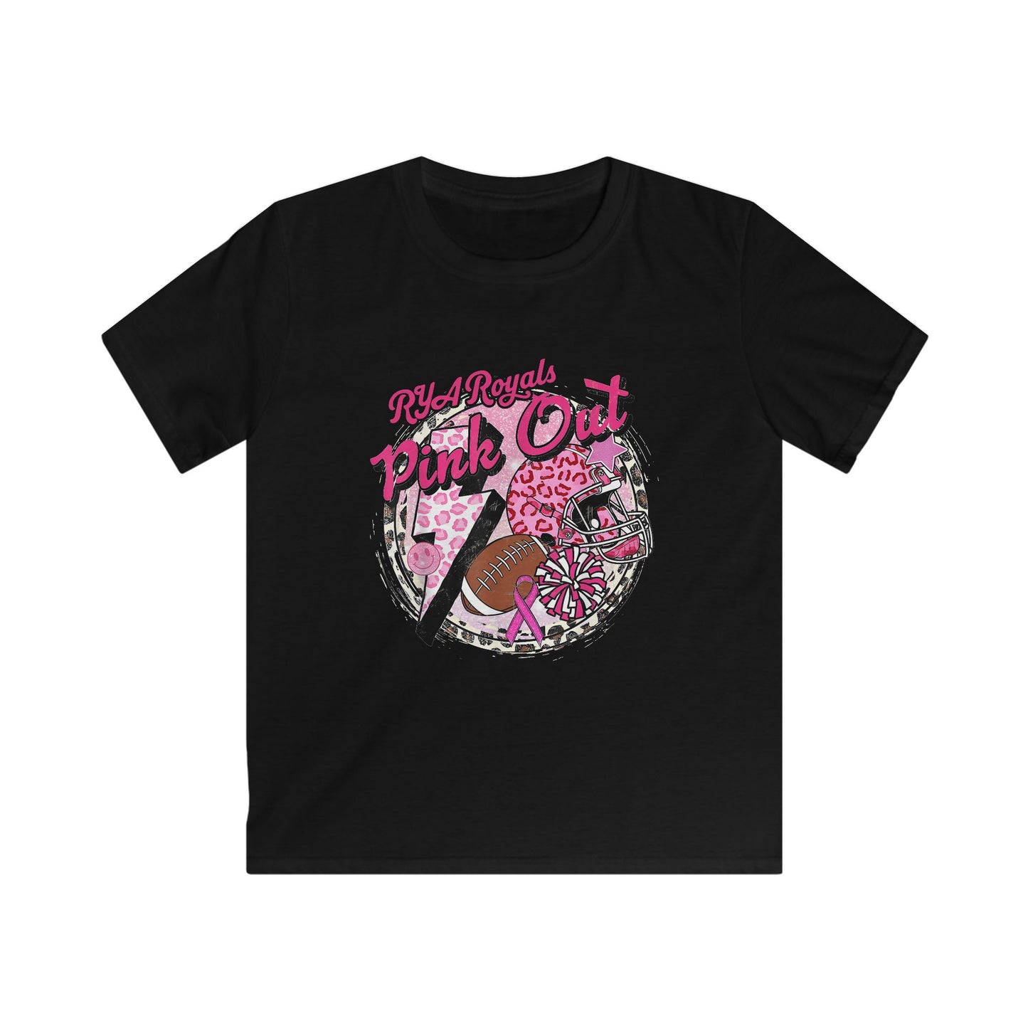 Kids RYA Royals Leopard Pink-Out T-shirt